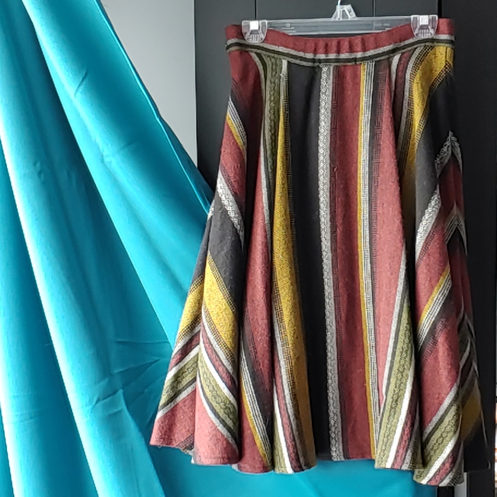 sold Emanuela Wool Blend Gypsy Skirt
